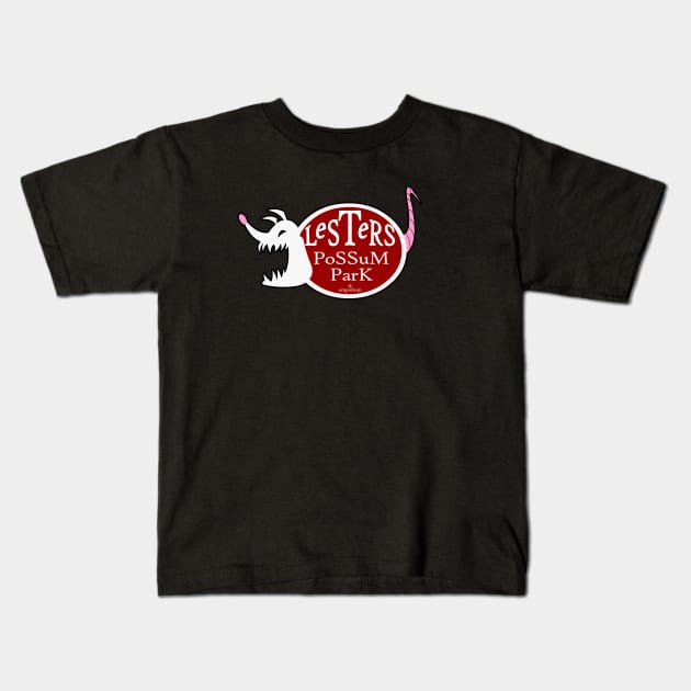 Lester's Possum Park Kids T-Shirt by RobotGhost